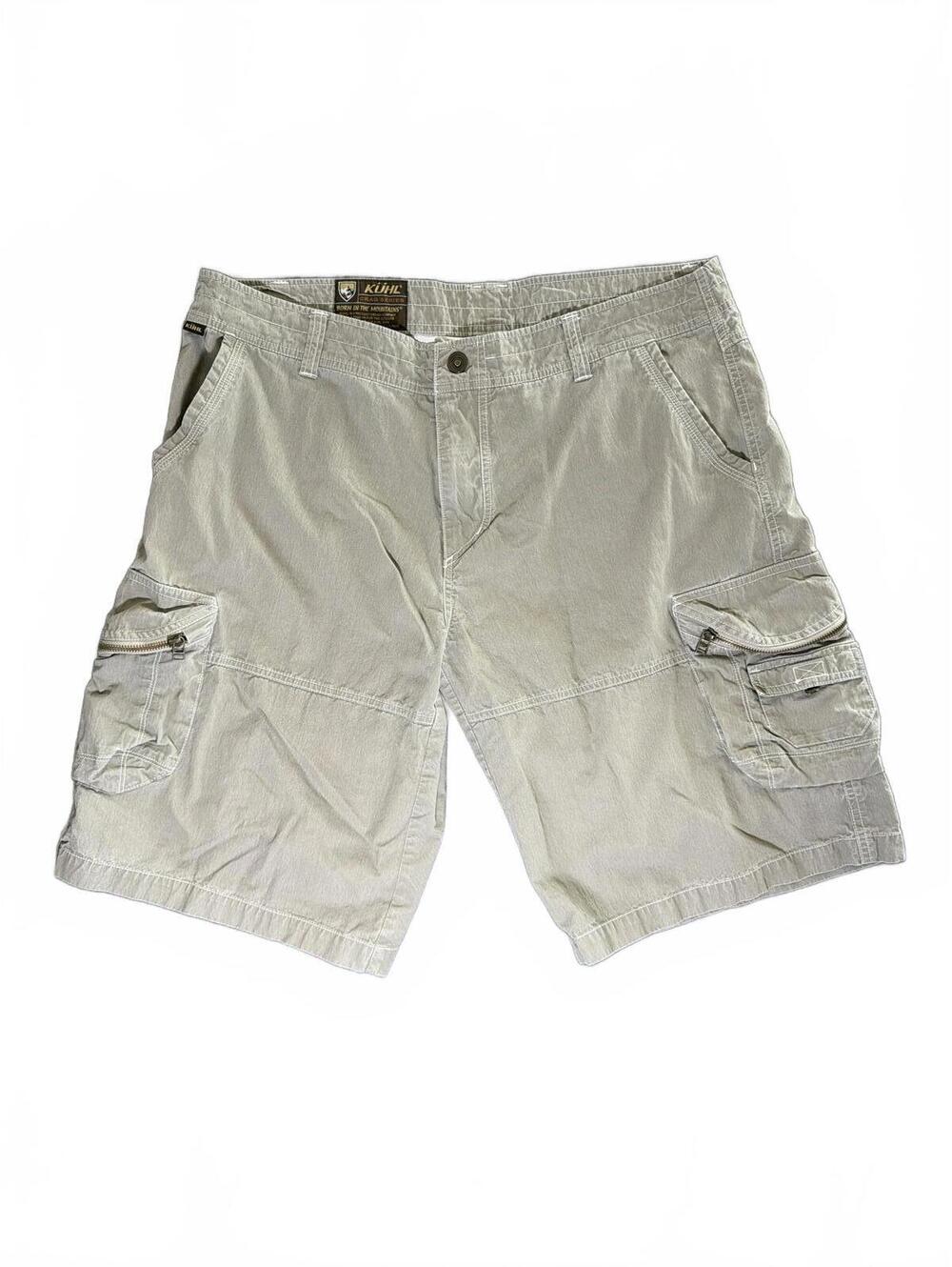 KÜHL Crag Series Men's Khaki Cargo Shorts - Size 38